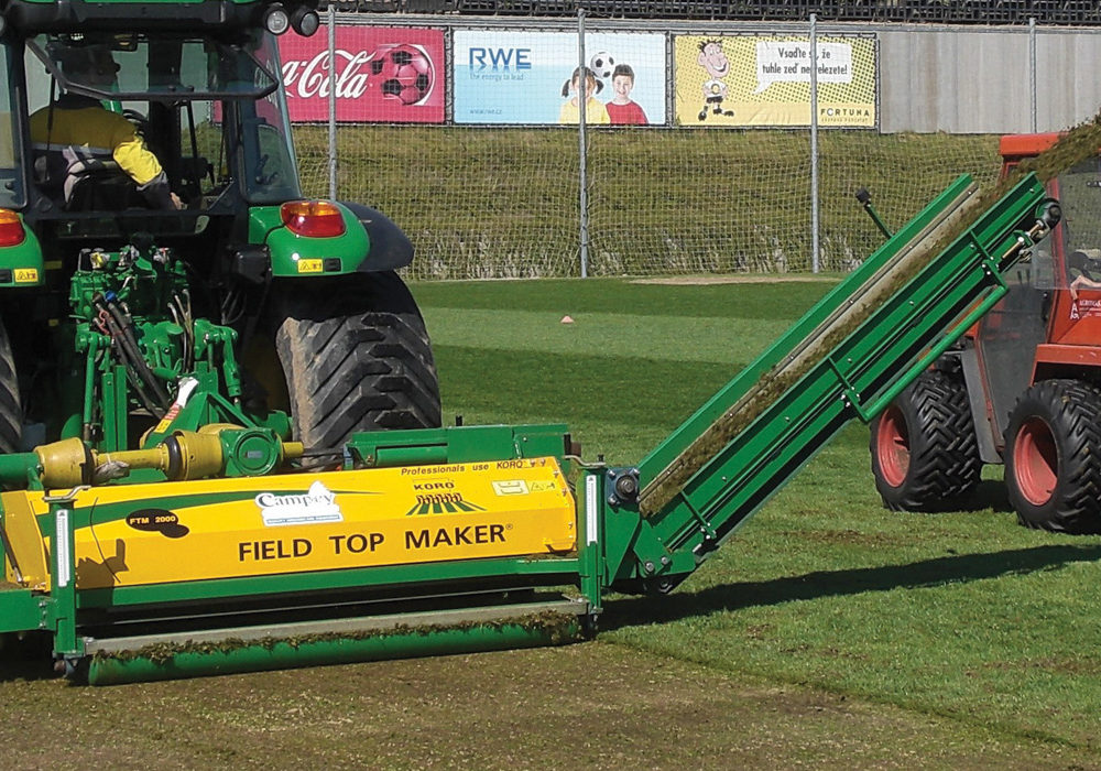 onderhoud voetbalveld Belrobotics